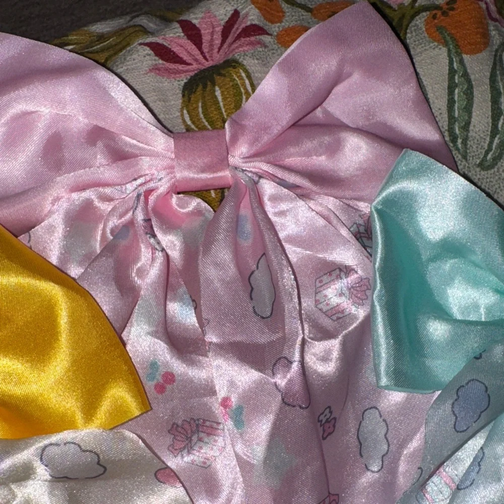 Cute Pastel Hair Bows with Sanrio‎ and Friends prints